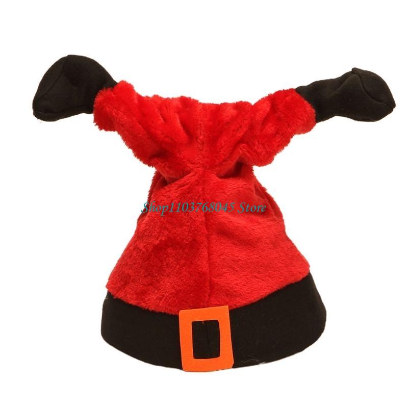 Santa Hat Plush - R53F Sombrero eléctrico Navidad, disfraz, divertido