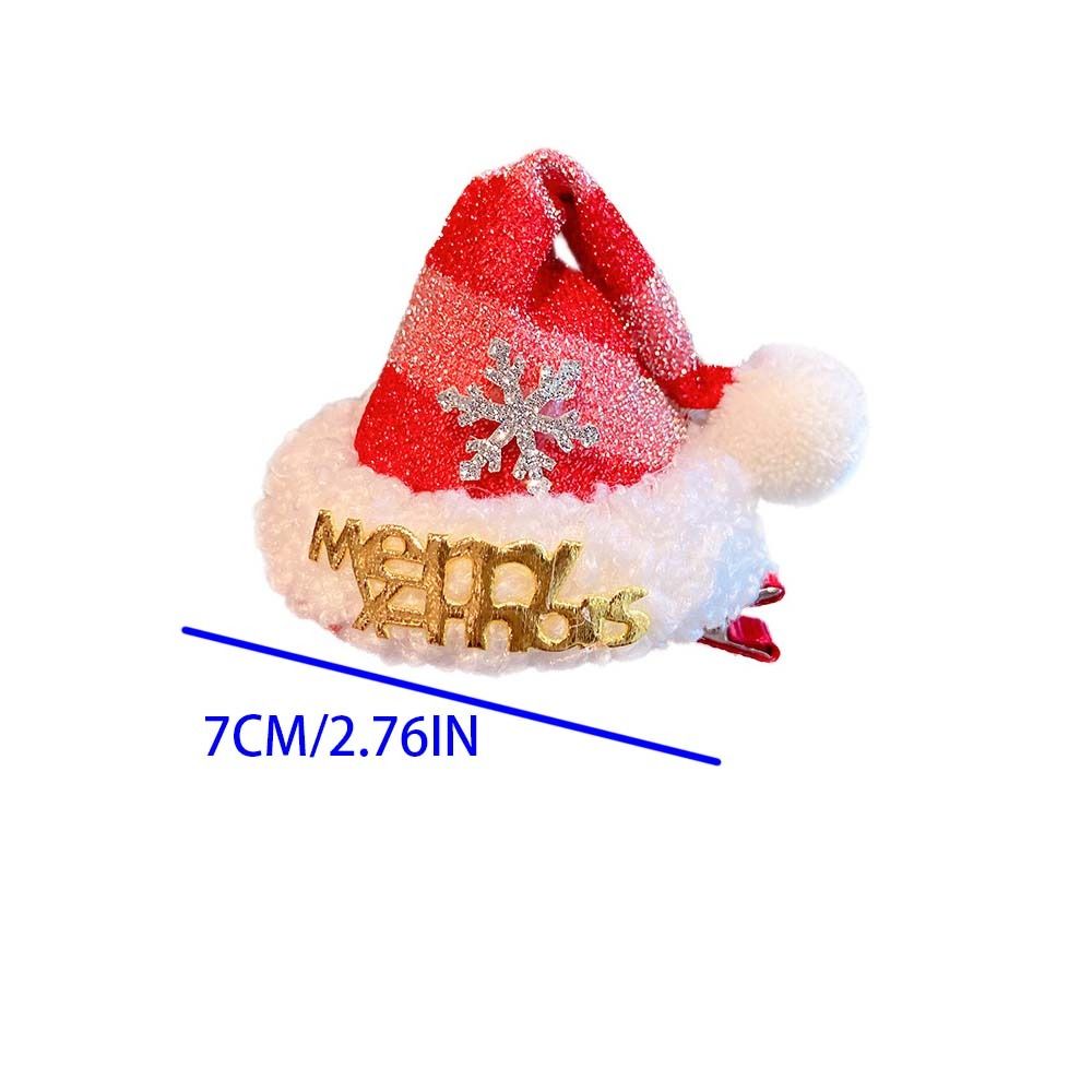 Pinza para el pelo navideña co - Santa Hat Plush reseña y precio