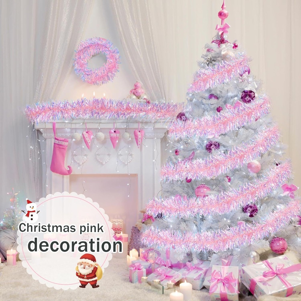 Tira de decoración navideña de - Tinsel Garland Decoration reseña y precio