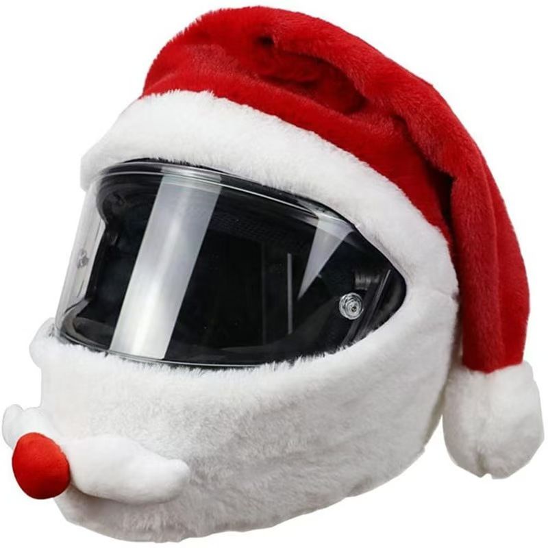 Funda de Casco de Motocicleta  - Santa Hat Plush reseña y precio